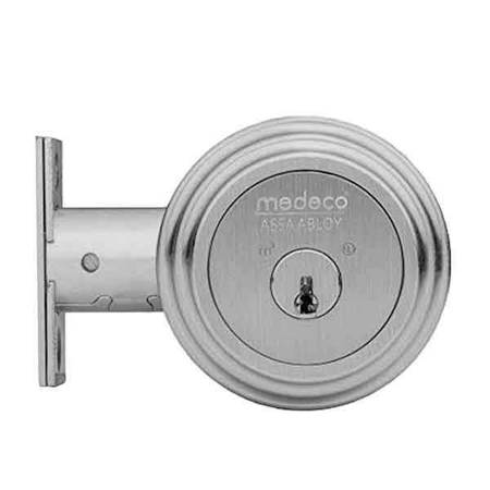 MEDECO Residential Deadbolt, B-Level, Single Cylinder, 5-Pin, DL Keyway, Pinned, 2-3/8" Backset, 2- 11JR503-26-DLT